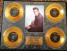 ELVIS PRESLEY LIMITED EDITION 24 KARAT 4 GOLD PLATE RECORDS OF HIS GREATEST HITS