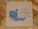 BACH 6 CELLO SUITES HENRI HONEGGER VALOIS BOX + DEDICATED CARD FROM CHINA TOUR 