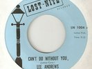 LEE ANDREWS CANT DO WITHOUT YOU / OH MY LOVE NORTHERN SOUL VIBRATIONS OKEH 45