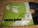 ELTON JOHN Saturday Night's Alright For Fighting 7 45 RARE UNIQUE ANGOLA DJS 334