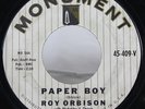 ROY ORBISON Paper Boy & With the Bug Monument 45409V 45 rpm Record