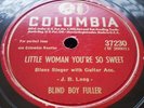 Great Acoustic Blues Guitar Blind Boy Fuller Step It Up and Go Columbia 37230
