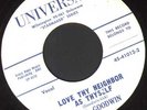 RARE ORIGINAL ROCKABILLY BOPPER 45 BILL GOODWIN ON UNIVERSAL DELAWARE LISTEN 