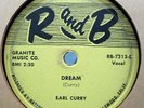 EARL CURRY (Try And Get Me/Dream) DOO-WOP ROCKER 78   R and B #1313  RARE   HEAR