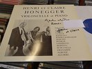 HENRI & CLAIRE HONEGGER CELLO RECITAL ORIGINAL SIGNATURE DEDICATED PRIVATE SWISS