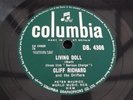 CLIFF RICHARD AND THE DRIFTERS LIVING DOLL RARE 78 RPM RECORD 1959