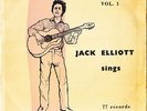 'JACK ELLIOTT SINGS' - E.P. - MULE SKINNERS/15 CENTS +2 - 77 RECORDS EP/1