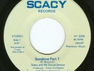 SCACY & THE SOUND SERVICE Sunshine SOUL FUNK 45