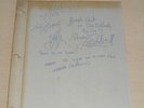 THE VIBRATORS V.RARE ORIG PUNK MEMRORABILIA FULLY SIGNED SCRAPBOOK PAGE
