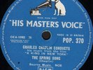 78 RPM CHARLES CHAPLIN the spring song from a king in new york POP 370 10