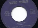 RARE CARLEEN & THE GROOVERS - RIGHT ON/THE THING - MUSIC WORLD RECORDS