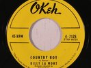 BILLY LA MONT: Country Boy (rare rockabilly vinyl 45)
