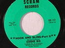 EDDIE BO: Hook And Sling  (rare funk vinyl 45)