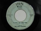 FIVE SCALDERS If Only You Were Mine SUGAR HILL 1956 RARE DETROIT DOO WOP 45 HEAR