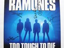 RAMONES TOO TOUGH TO DIE '84 LP AUTOGRAPHED SIGNED BY ALL MEMBERS Cover+Vinyl NM