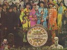 BEATLES SGT PEPPER LP LAMINATED G+L SLEEVE CUTOUTS RED + WHITE INNER MONO