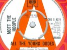 Bowie  MOTT THE HOOPLE  ALL THE YOUNG DUDES  ADVANCE PROMO COPY CBS 1972 ex cond