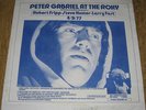 Peter Gabriel At The Roxy 4/9/77 Double Album