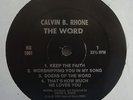 MODERN SOUL GOSPEL LP CALVIN B. RHONE The Word RARE 1987