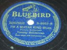 TOMMY McCLENNAN 78 rpm BLUEBIRD 8957 pre war blues E- condition