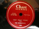 rare 78 by THE EVERGREENS on US Chart 605, 