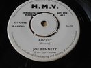 DEMO RECORD 45 RPM-JOE BENNETT=ROCKET / PENNY LOAFERS & BOBBY SOCKS