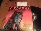 EXUMER -Possessed by Fire LP 1986 Disaster morbid saint vio-lence w/ merch card