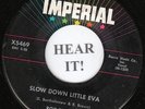 R&B 45 Roy Brown (Imperial 5469) Slow Down Little Eva/The Tick of the Clock VG+