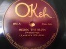 CLARENCE WILLIAMS MIXING THE BLUES OKEH JAZZ 78 RPM