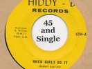Ronnie Gee Blues Soul 45 rpm When Girls Do It (Hear It) on Hiddy-B