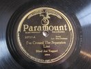 Blind Joe Taggart   I've Crossed the Separation Line  Paramount 12717 Pre-War