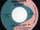 Popcorn R&B Soul Jo Ann Henderson PHONOGRAPH 1020 (( ? )) baby please don't go