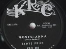Hear Rare R&B 78rpm LLOYD PRICE Georgianna / Hello Little Girl KRC 303   E+