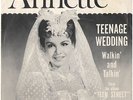 RARE ANNETTE--PICTURE SLEEVE + 45 on VISTA---(TEENAGE WEDDING--PS--PIC--SLV