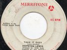 Hopeton Lewis - Take It Easy - Original Press Merritone 7 Inch