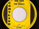 THE IDEALS Don Juan/The Gorilla 1962 CORTLAND 110 45 VG++/VG+ Doo-Wop R&B Soul