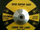 Lorrie And Larry Collins - Rock Boppin' Baby / Whistle Bait  - Columbia Rock 45