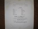 Bad Company S/T 1st LP ORIGINAL 1974 Promotional-Only TEST PRESSING cover sheet