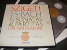 JOSEPH SZIGETI J. S. Bach 6 Sonatas & Partitas VIOLIN ALONE 3 Lp Box VANGUARD