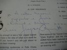 JASPER CARROTT - IN THE CLUB DEBUT LP SIGNED WITH INSULTING MESSAGE ON REAR 1973