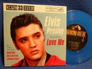 ELVIS PRESLEY ,RARE   33  DOUBLE COMPACT,,,LPC-123 ,,BLUE VINYL