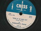 78 RPM Harmonica Frank CHESS 1475 Swamp Root-B/W-Step It Up and Go VG to VG+