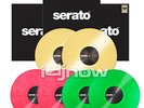 Serato Scratch Live Pink Green & Yellow 12-inch DJ Turntable Control Vinyl Pack
