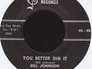 Bill Johnson & the Four Steps of Rhythm 45 on Talos #402