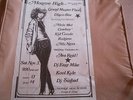 RARE ORIGINAL FLIER  MONROE HIGH SCHOOL.GRAND MASTER FLASH-KOOL KYLE-D.J.SINBAD