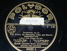 3 x 78 rpm RECORDS Polydor MUNICH CHAMBER MUSIC COMBINATION Trio BEETHOVEN Piano