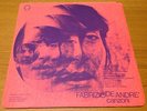 LP FABRIZIO DE ANDRÈ-CANZONI PRODUTTORI ASSOCIATI PA/LP 52 ITALIA,RARO,ORIGINALE