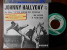 SP BO juke-box Johnny Hallyday encart original étiquette juke-box