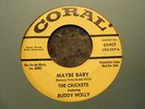 The Crickets feat Buddy Holly Maybe Baby yellow promo on Coral