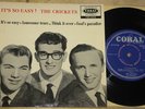 BUDDY HOLLY & THE CRICKETS   IT'S SO EASY   RARE UK CORAL 4-TRACK 7
